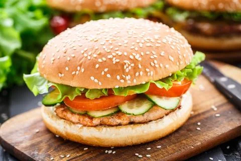 Fish burger Stock Photos
