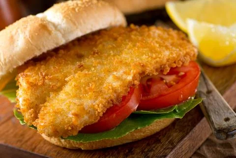 Fish Burger Stock Photos