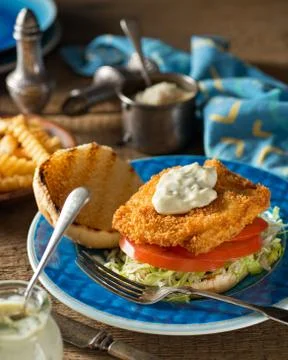Fish Burger Stock Photos