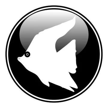Fish button Stock Illustration