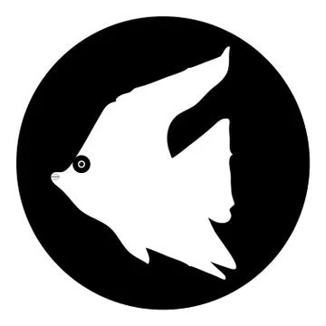 Fish button Stock Illustration