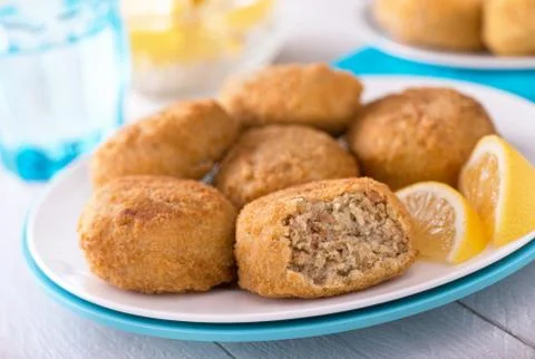 Fish Cakes Foto stock