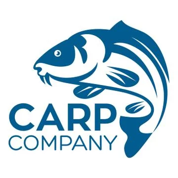 Fish carp logo Stock Illustration