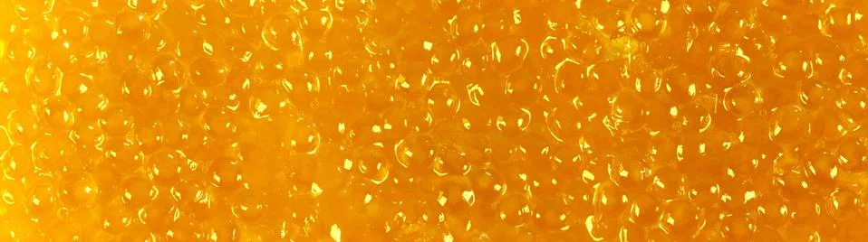Fish caviar panoramic pattern closeup. Foto stock