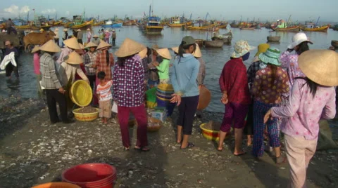 Fish changing of hand Stock-Footage 51145349