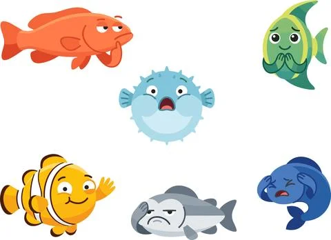 Fish Characters Stock Illustration