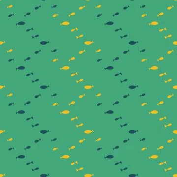 Fish chevron seamless vector pattern Stock Illustration