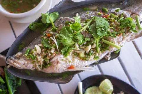 Fish with Chili Stock Photos