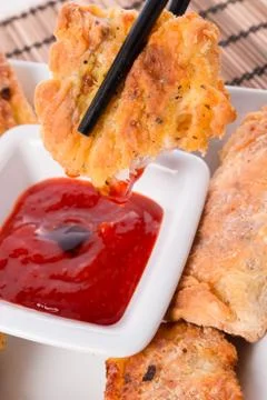 Fish with chilli sauce Stock Photos