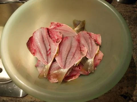Fish cleaned for cooking Stock Photos