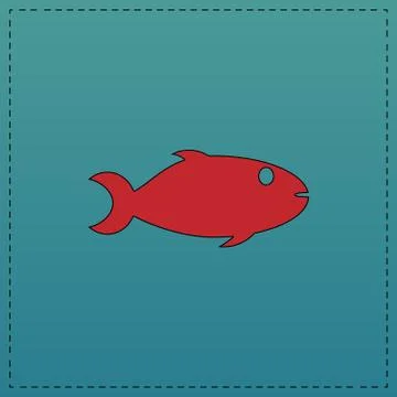 Fish computer symbol Stock Illustration