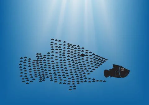 Fish concept Stock Illustration