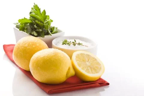 Fish condiments Stock Photos