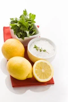 Fish condiments Stock Photos