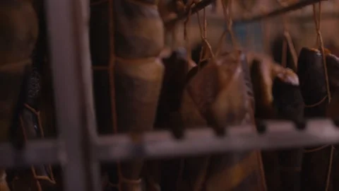 Fish cooked by hot cools after being made. 스톡 동영상 117824997