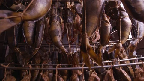 Fish cooked by hot cools after being made. Stock Footage 117825201