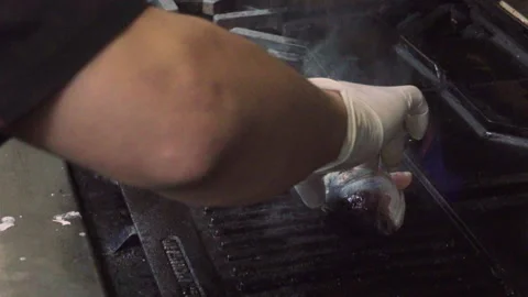 Fish cooking Stock Footage 134856147