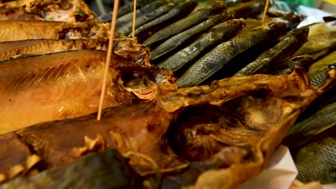 Fish counter in the store Video stock 270305954