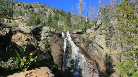 Fish Creek Falls-3 Stock Footage 10834599