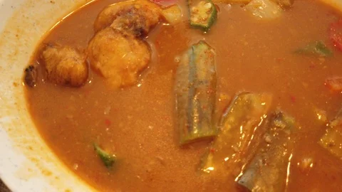 Fish Curry Stock Footage 105398460