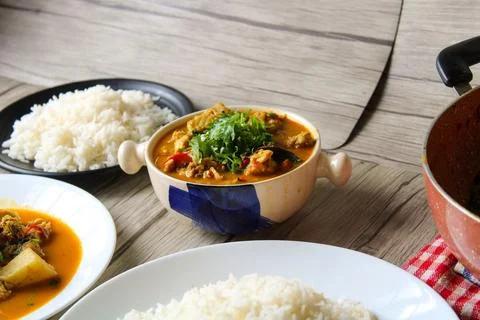 Fish curry Stock Photos