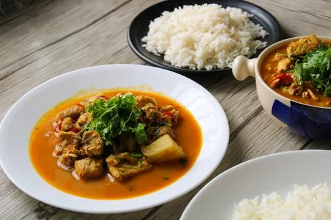 Fish curry Stock Photos