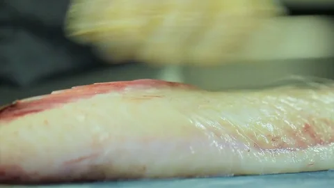 Fish cut (cod) Stock Footage 82820429