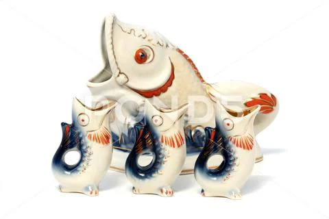 Fish decanter Stock Photos