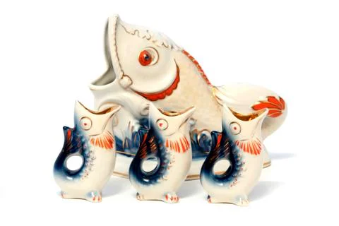 Fish decanter Stock Photos