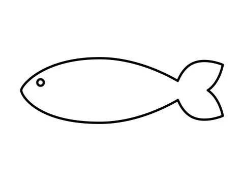 Fish design over isolated background. Sea life icon, vector grap Ilustração Stock