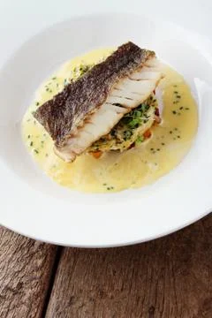 Fish dinner Stock Photos