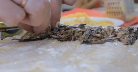 Fish dish cooking Video stock 145933185