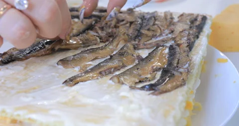 Fish dish cooking 스톡 동영상 145956156