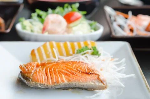 Fish dish Foto stock