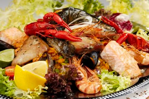 Fish dish Stock Photos