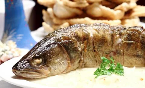 Fish dish Stock Photos