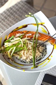 Fish dish Stock Photos