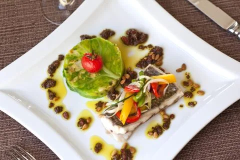 Fish dish Stock Photos