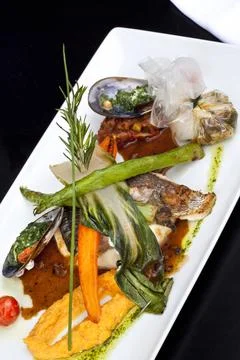 Fish dish Stock Photos