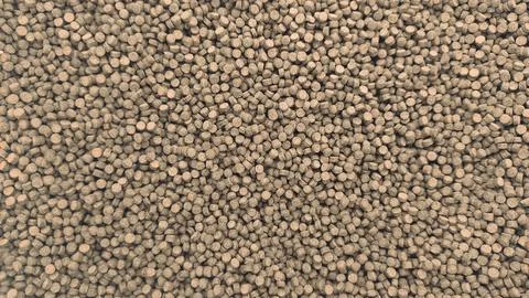 Fish Feed Pellets Texture for Aquaculture and Animal Nutrition Stock Photos