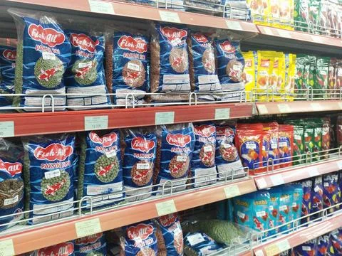 Fish feed Stock Photos