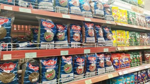 Fish feed Stock Photos