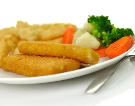 Fish fillets dinner Stock Photos