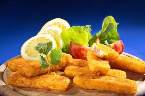 Fish fingers Foto stock