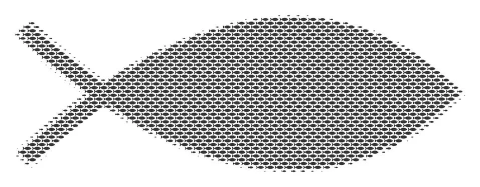 Fish Fish Composition Stock Illustration