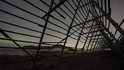 Fish flake from Norway Stock Footage 87766641