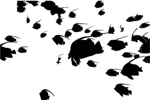 Fish flock 스톡 일러스트