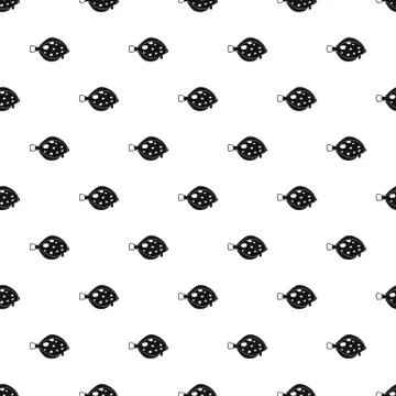 Fish flounder pattern, simple style 스톡 일러스트