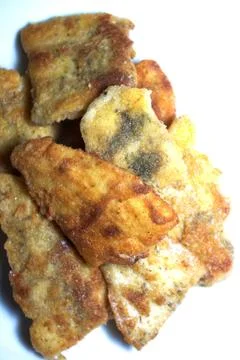 Fish fried in coating Stock Photos