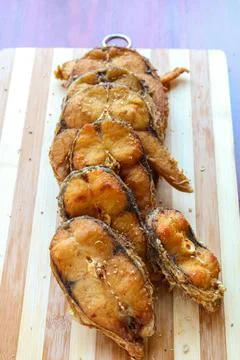 Fish fried Stock Photos